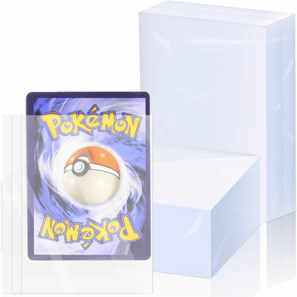 Graded Card Display - 200 Pack Kantong Kartu Penny Transparan