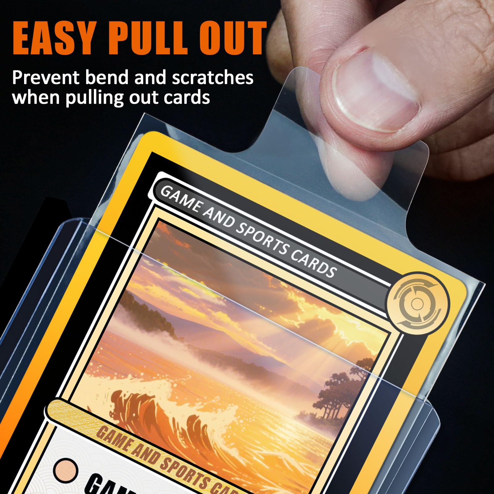 100pcs Pelindung Kartu Transpa - Graded Card Display ulasan dan harga